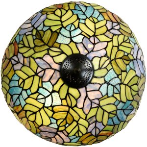 LumiLamp 5LL-6312 Lampe de table Tiffany Vert Ø 40x60 cm E27-max 2x60W