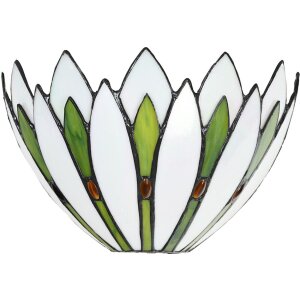 LumiLamp 5LL-6329 Applique Tiffany Blanc 30x15x18 cm...