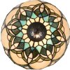 LumiLamp 5LL-6334 Lampe de table Tiffany Beige Ø 25x42 cm E14-max 1x40W