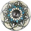 LumiLamp 5LL-6334 Lampe de table Tiffany Beige Ø 25x42 cm E14-max 1x40W