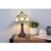 LumiLamp 5LL-6334 Lampe de table Tiffany Beige Ø 25x42 cm E14-max 1x40W