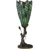 LumiLamp 5LL-6337 Lampe de table Tiffany Vert Ø 15x42 cm E14 max 25W