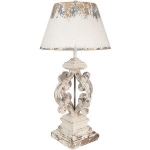 Clayre & Eef 5LMC0032 Lampe de table Beige Gris...
