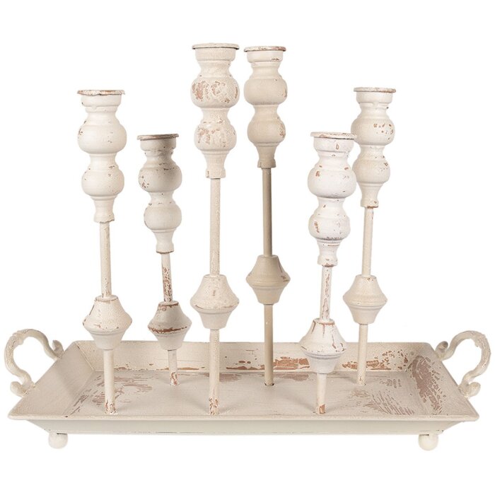 Clayre & Eef 65214 Chandelier blanc 55x26x43 cm
