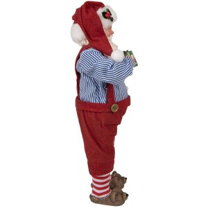Clayre & Eef 65234 Décorations de Noël Père Noël rouge 16x8x28 cm