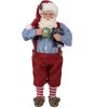 Clayre & Eef 65234 Décorations de Noël Père Noël rouge 16x8x28 cm