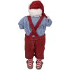 Clayre & Eef 65234 Décorations de Noël Père Noël rouge 16x8x28 cm