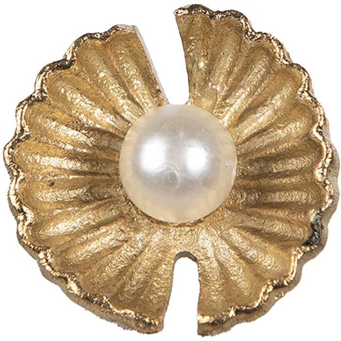 Clayre & Eef 65276 Bouton de porte Couleur or Ø 3x6 cm