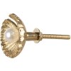 Clayre & Eef 65276 Bouton de porte Couleur or Ø 3x6 cm