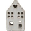 Clayre & Eef 6CE1588M Bougeoir Noël Petite maison Beige 9x7x14 cm