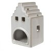 Clayre & Eef 6CE1588M Bougeoir Noël Petite maison Beige 9x7x14 cm