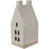Clayre & Eef 6CE1591M Décoration Maison avec LED Beige 8x6x15 cm