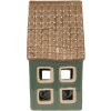 Clayre & Eef 6CE1601 Chandelier Noël Petite maison Vert Marron 9x8x15 cm