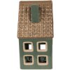 Clayre & Eef 6CE1601 Chandelier Noël Petite maison Vert Marron 9x8x15 cm