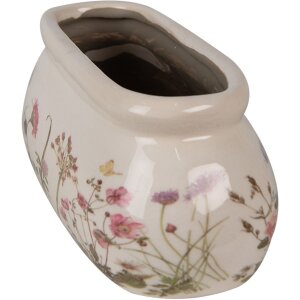 Clayre & Eef 6CE1602S Pot de fleurs pour lintérieur Rose Beige 18x7x7 cm
