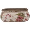 Clayre & Eef 6CE1603S Pot de fleurs pour lintérieur Rose Beige 18x7x7 cm