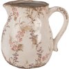 Clayre & Eef 6CE1616M Pichet décoratif Beige Rose 17x13x16 cm