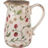 Clayre & Eef 6CE1633M Pichet décoratif Beige Rouge 17x12x18 cm