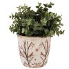 Clayre & Eef 6CE1641S Pot de fleurs pour intérieur Beige Marron Ø 13x12 cm