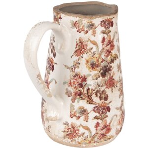 Clayre & Eef 6CE1651M Pichet décoratif Beige Rose 16x12x18 cm