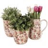 Clayre & Eef 6CE1651M Pichet décoratif Beige Rose 16x12x18 cm