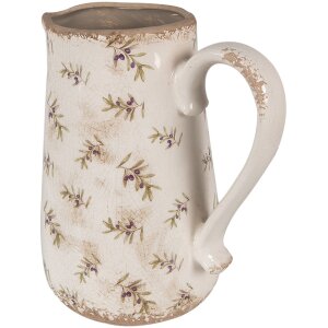 Clayre & Eef 6CE1671L Pichet décoratif Beige...