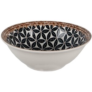 Clayre & Eef 6CEBO0061 Bol de soupe noir blanc...