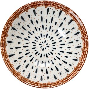 Clayre & Eef 6CEBO0062 Bol de soupe blanc noir...