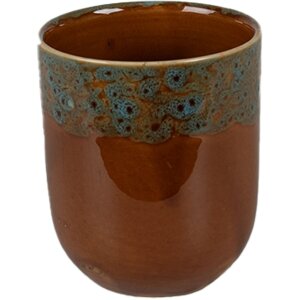 Clayre & Eef 6CEMU0137 Gobelet marron Ø 7x8 cm...