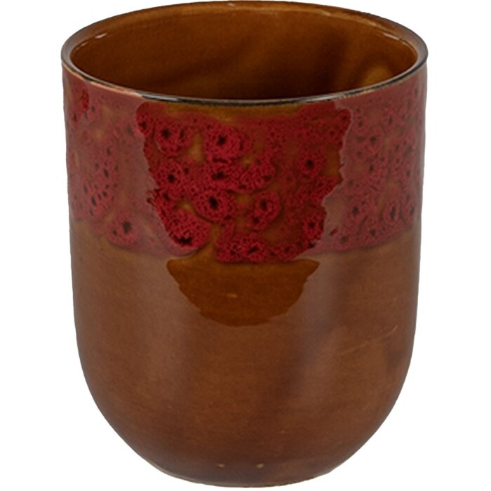 Clayre & Eef 6CEMU0138 Gobelet marron Ø 7x8 cm - 150 ml