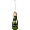 Clayre & Eef 6GL4342 Pendentif de Noël Vert Doré Ø 4x12 cm