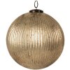 Clayre & Eef 6GL4363L Boule de Noël Couleur or Ø 26x26 cm Verre
