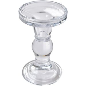 Clayre & Eef 6GL4403 Bougeoir Couronne Transparent...
