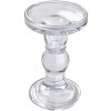 Clayre & Eef 6GL4403 Bougeoir Couronne Transparent Ø 8x14 cm