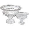 Clayre & Eef 6GL4413 Coupe en verre Transparent Ø 25x21 cm