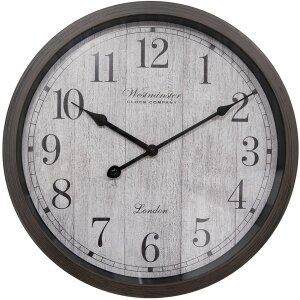 Clayre & Eef 6KL0811 Horloge murale Marron Gris...
