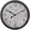Clayre & Eef 6KL0811 Horloge murale Marron Gris Ø 40x4 cm - 1xAA