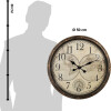 Clayre & Eef 6KL0813 Horloge murale Marron Beige Ø 50x5 cm - 1xAA