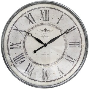 Clayre & Eef 6KL0815 Horloge murale Gris Beige...