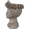 Clayre & Eef 6PR3896 Pot de fleurs pour intérieur Gris 22x20x26 cm