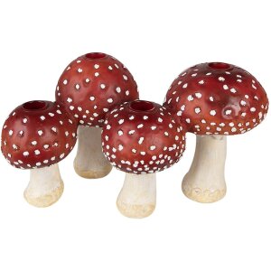 Clayre & Eef 6PR3899 Chandelier champignon rouge,...