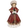 Clayre & Eef 6PR3943 Décoration fille rouge 9x7x17 cm