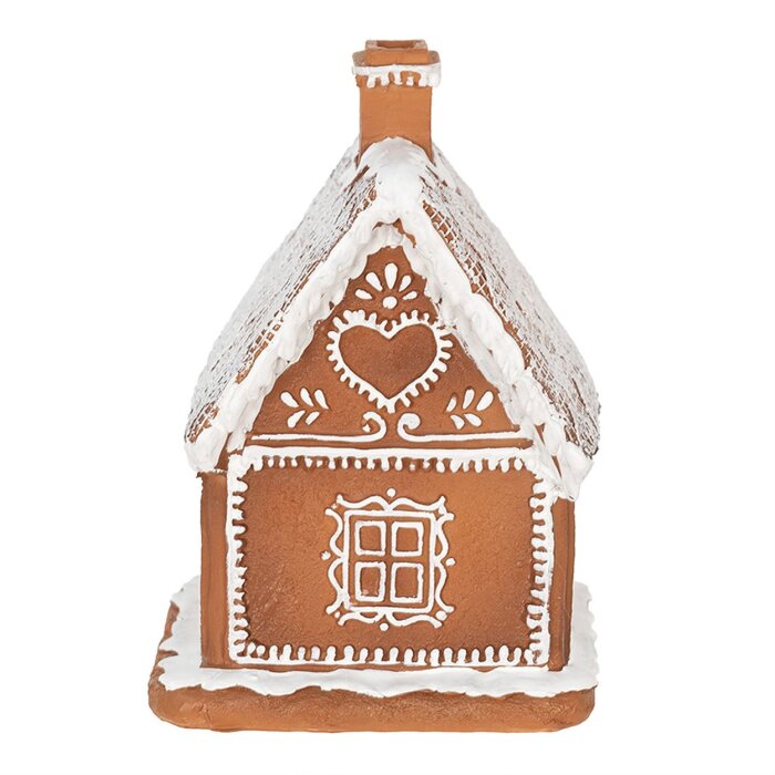 Clayre & Eef 6PR3974 Décoration Maison avec LED Marron 13x13x18 cm- 3xAAA