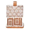 Clayre & Eef 6PR3974 Décoration Maison avec LED Marron 13x13x18 cm- 3xAAA