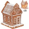 Clayre & Eef 6PR3975 Décoration Maison avec LED Marron 15x12x17 cm- 3xAAA