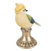 Clayre & Eef 6PR3992 Décoration oiseau bleu 8x13x17 cm