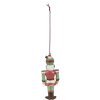 Clayre & Eef 6PR3997 Pendentif décoratif Casse-noisette Rouge Blanc 5x3x12 cm