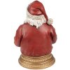 Clayre & Eef 6PR4908 Décoration de Noël statue de Père Noël rouge 22x18x29 cm
