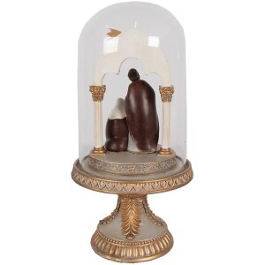 Clayre & Eef 6PR4947 Cloche en verre Déco Couleur or Ø 14x29 cm