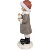 Clayre & Eef 6PR4949 Décorations de Noël Enfant gris, blanc 6x6x14 cm